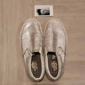 Iridescent cracked ice Vans Slip Ons